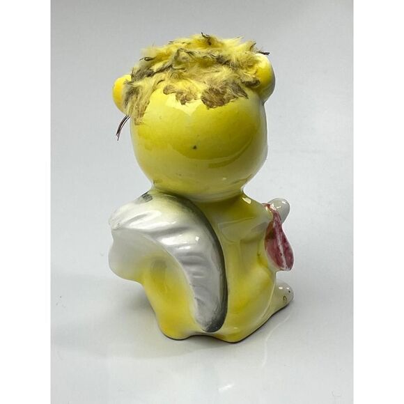 Vintage Kreiss & Co Squirrel Mama Figurine W/ Purse, Bow Tie & Green Jewel Eyes - Picture 5 of 6